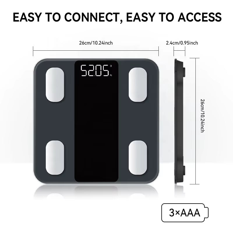 Welland Practical Electronic Body Fat Scale Best Priced 180Kg Capacity Floor LCD Display OEM Supported Glass Material